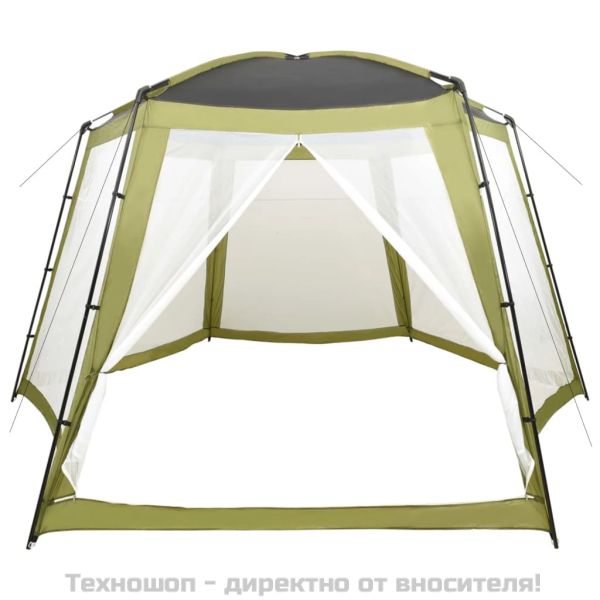 Палатка за басейн, текстил, 500x433x250 см, зелена