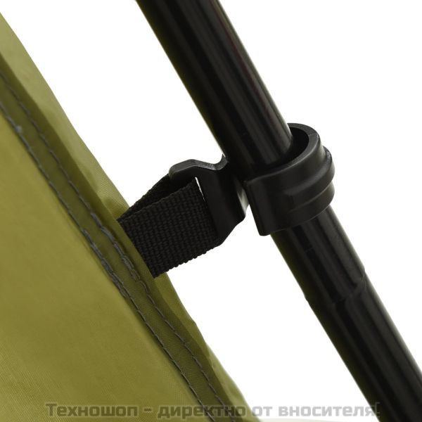 Палатка за басейн, текстил, 500x433x250 см, зелена