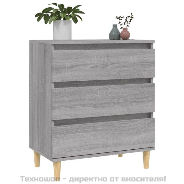 Сайдборд, сив сонома, 60x35x70 см, инженерно дърво