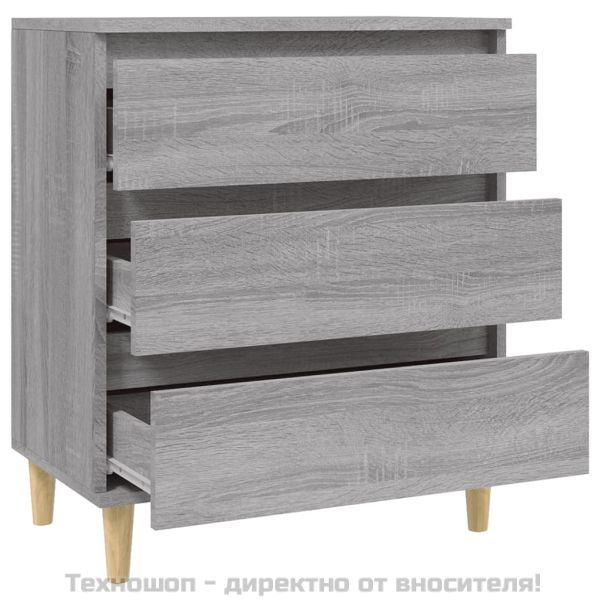 Сайдборд, сив сонома, 60x35x70 см, инженерно дърво