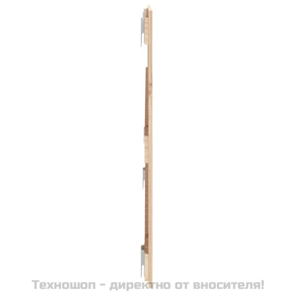 Стенна табла за спалня, 127,5x3x60 см, борово дърво масив