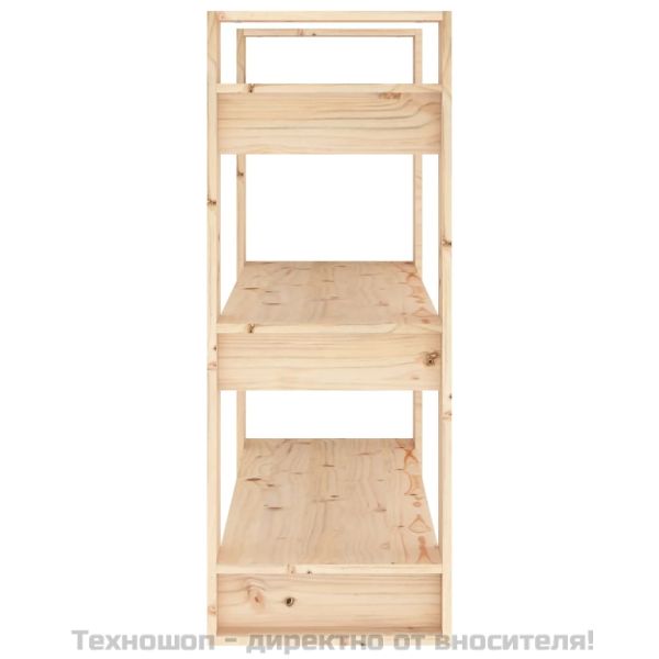 Шкаф за книги/Преграда за стая 80x35x91 см, масивна дървесина, бор