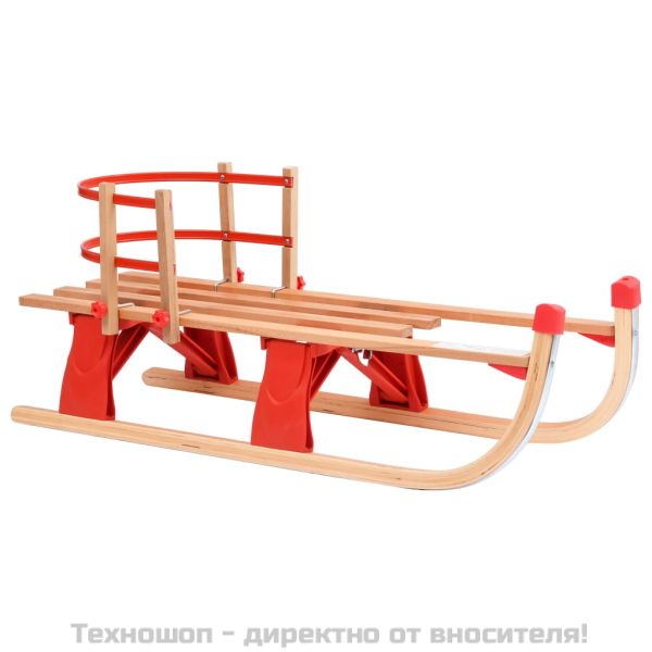 Сгъваема шейна с облегалка, 119 см, дърво