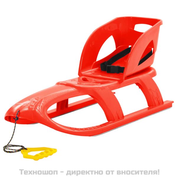 Шейна със седалка червена 102,5x40x23 см полипропилен