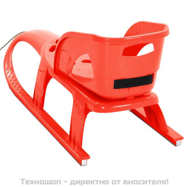 Шейна със седалка червена 102,5x40x23 см полипропилен