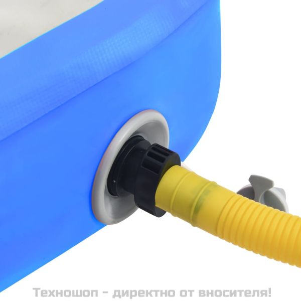 Надуваем дюшек за гимнастика с помпа, 400x100x15 см, PVC, син