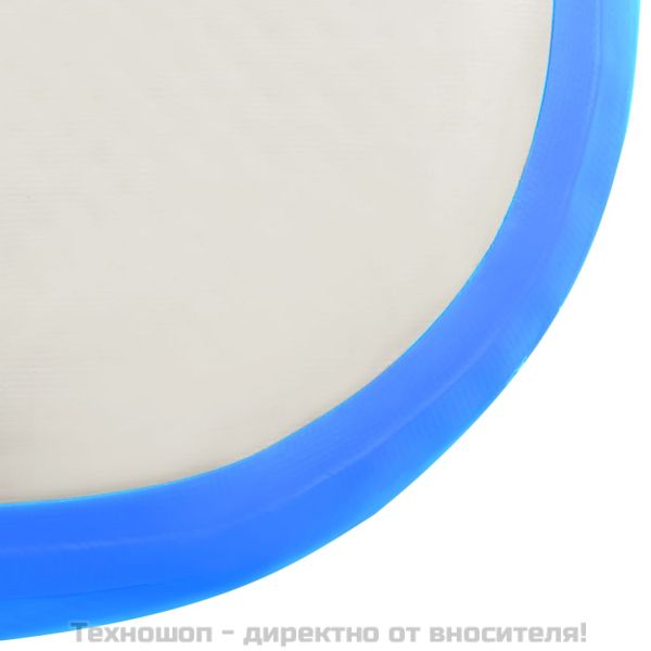 Надуваем дюшек за гимнастика с помпа, 400x100x15 см, PVC, син