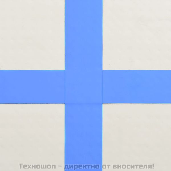 Надуваем дюшек за гимнастика с помпа, 400x100x15 см, PVC, син