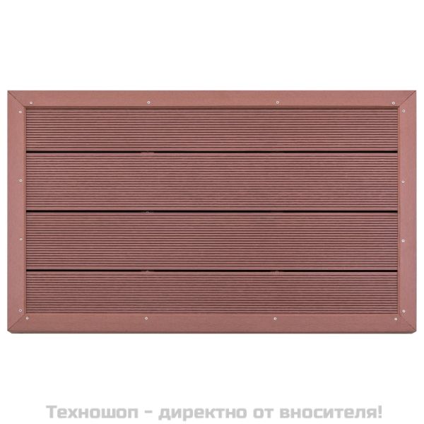 Подова настилка за соларен душ, кафява, 101x63x5,5 см, WPC