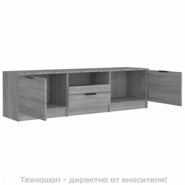 ТB шкаф, сив сонома, 140x35x40 см, инженерно дърво