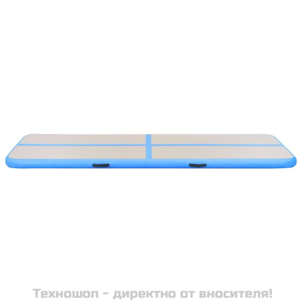 Надуваем дюшек за гимнастика с помпа, 300x100x10 см, PVC, син