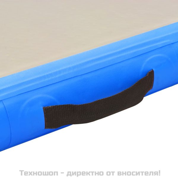 Надуваем дюшек за гимнастика с помпа, 300x100x10 см, PVC, син
