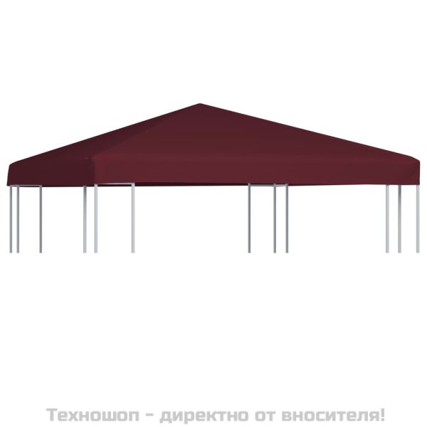 Покрив за шатра, 310 г/м², 3x3 м, бордо