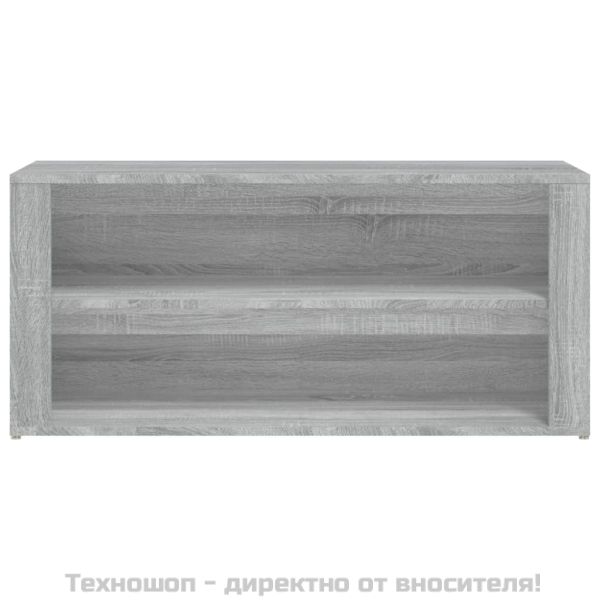 Етажерка за обувки, сив сонома, 100x35x45 см, инженерно дърво