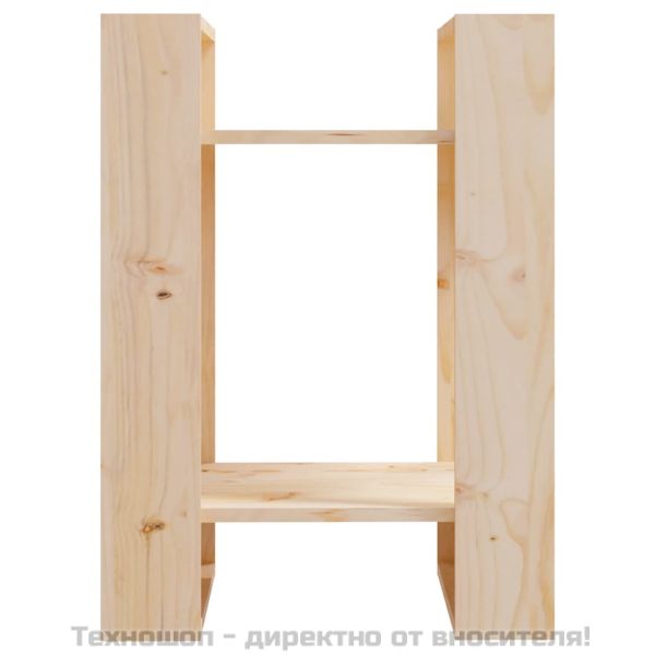 Библиотека/разделител за стая, 41x35x57 см, бор масив