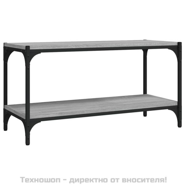 ТB шкаф, сив сонома, 80x33x41 см, инженерно дърво и стомана