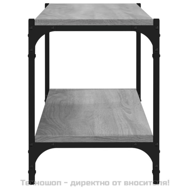 ТB шкаф, сив сонома, 80x33x41 см, инженерно дърво и стомана