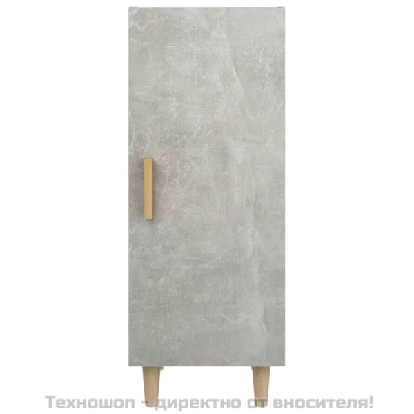 812325 Сайдборд, бетонно сив, 34,5x34x90 см, инженерно дърво