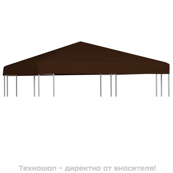 Покрив за шатра, 310 г/м², 3x3 м, кафяв