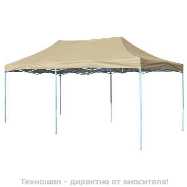 Сгъваема шатра, 3х6 м, кремавобяла