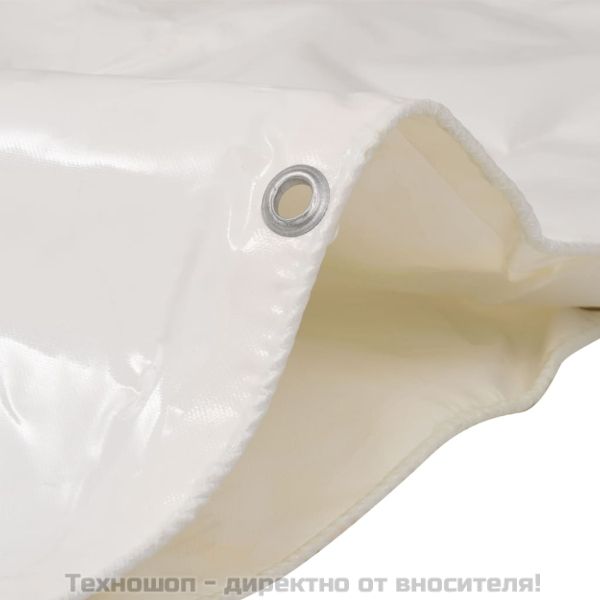 Брезентово платнище, 650 гр/м², 2x3 м, цвят бял