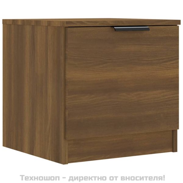 Нощни шкафчета, 2 бр, Кафяв дъб, 40x39x40 см