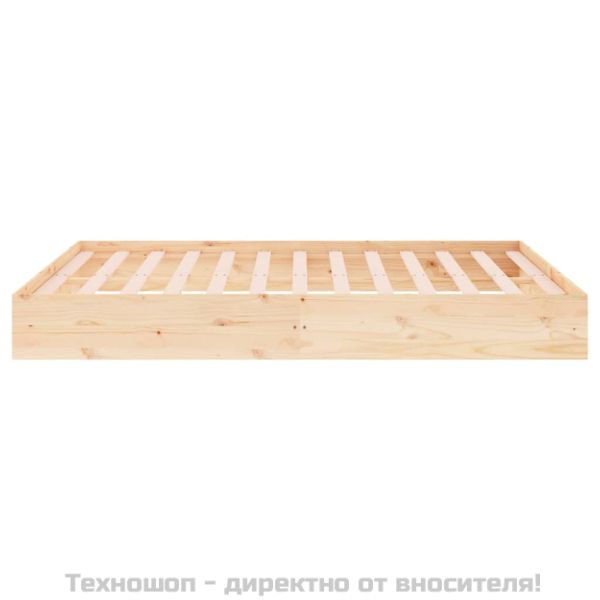Рамка за легло, дърво масив, 150x200 cм, King Size
