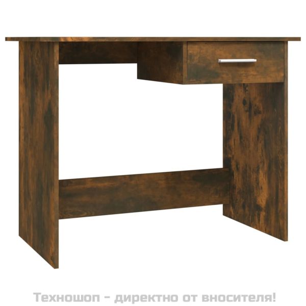 Бюро, опушен дъб, 100x50x76 см, инженерно дърво