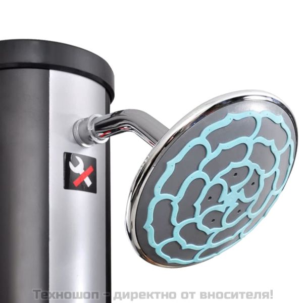 Външен соларен душ с душ слушалка и кран 40 л