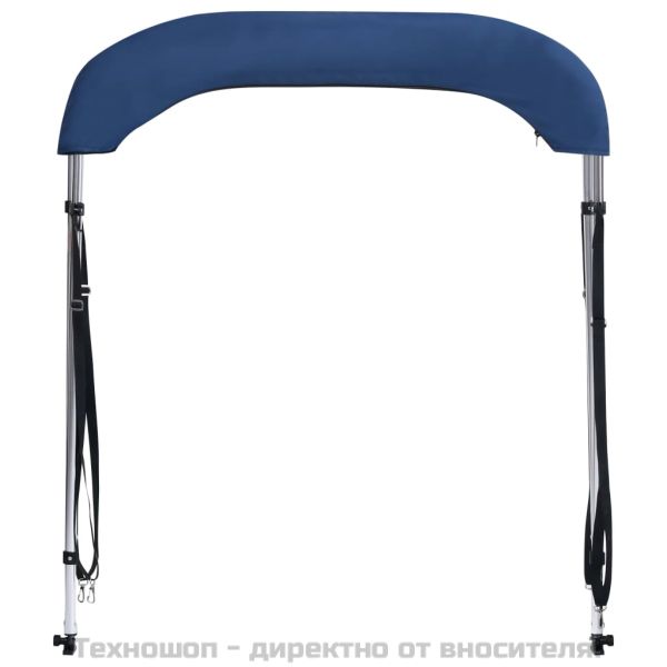 Тента за лодка, 2 дъги, нейви синя, 150x120x110 см