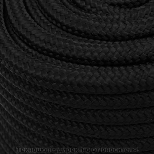 Работно въже черно 18 мм 100 м полиестер