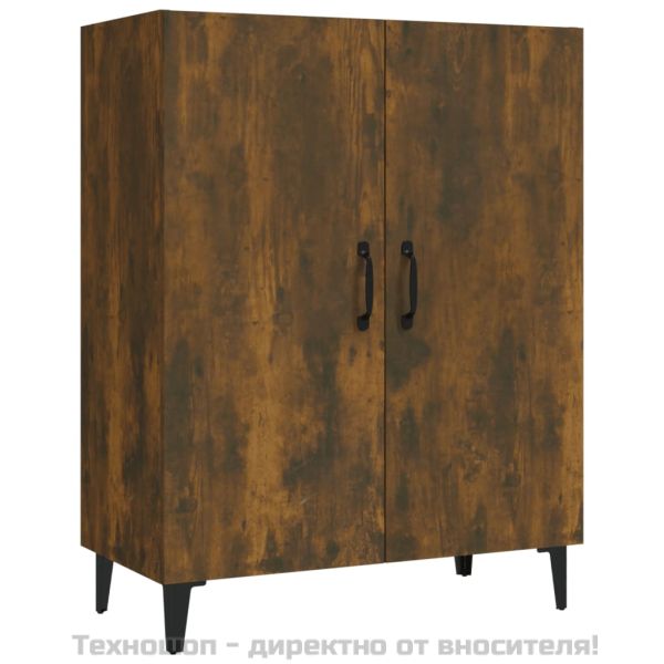 Сайдборд, опушен дъб, 70x34x90 см, инженерно дърво