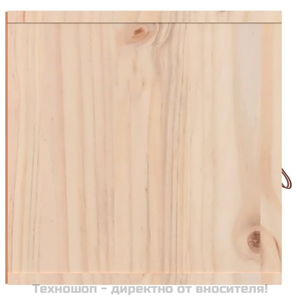Стенни шкафове, 2 бр, 80x30x30 см, бор масив