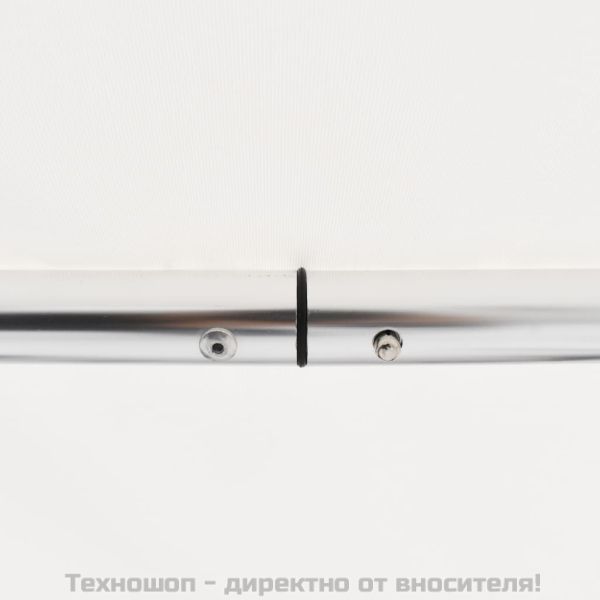 Тента за лодка, 4 дъги, бяла, 243x196x137 см