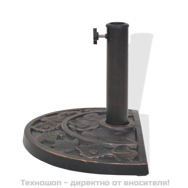Основа за чадър, смола, полукръгла, бронз, 9 кг