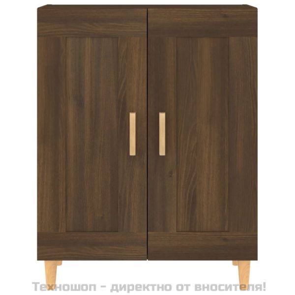 817335 Сайдборд, Кафяв дъб, 69,5x34x90 см, инженерно дърво