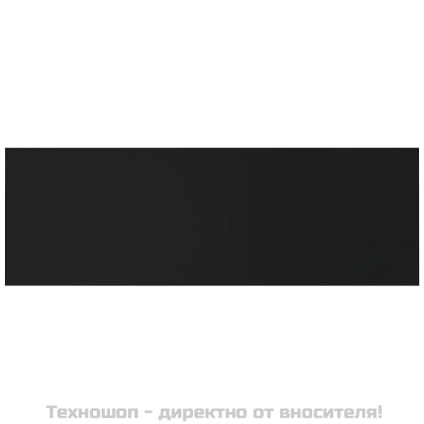 Стенна табла за легло черна 240x1,5x80 см инженерна дървесина