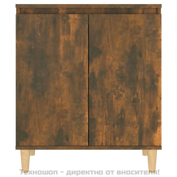 Сайдборд, опушен дъб, 60x35x70 см, инженерно дърво