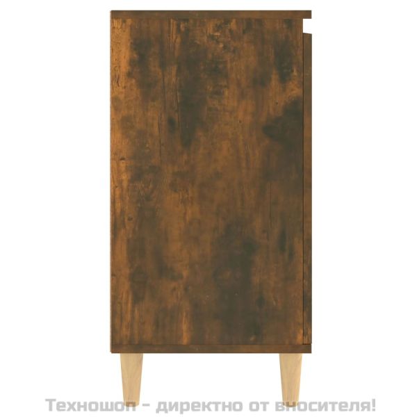 Сайдборд, опушен дъб, 60x35x70 см, инженерно дърво
