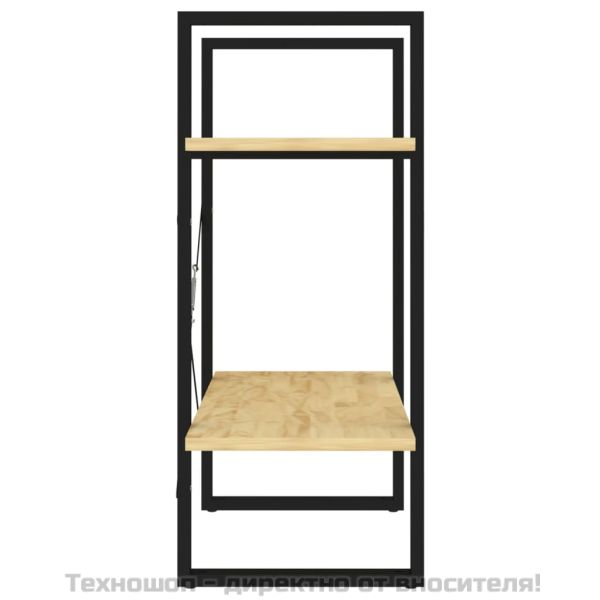 2-етажна библиотека, 60x30x70 см, борово дърво масив