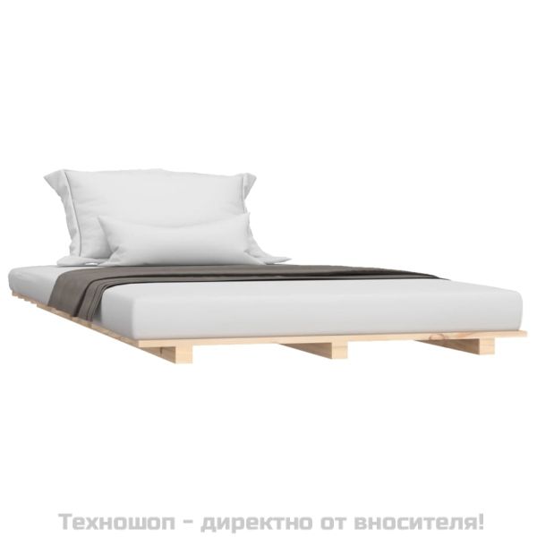 Рамка за легло, 100x200 см, бор масив