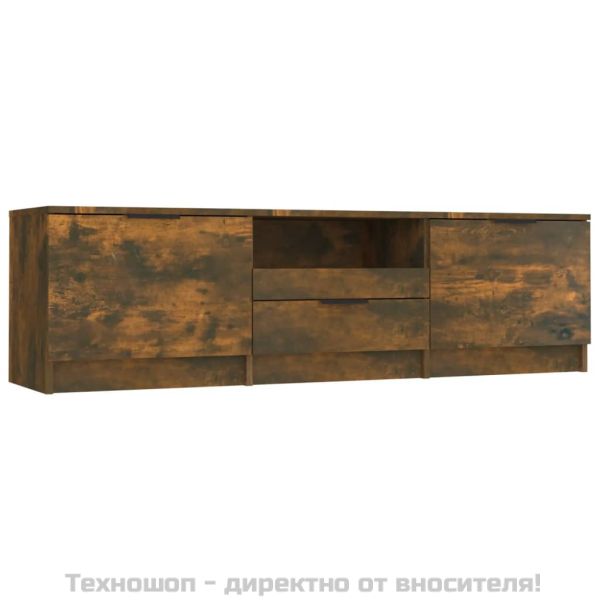 ТB шкаф, опушен дъб, 140x35x40 см, инженерно дърво