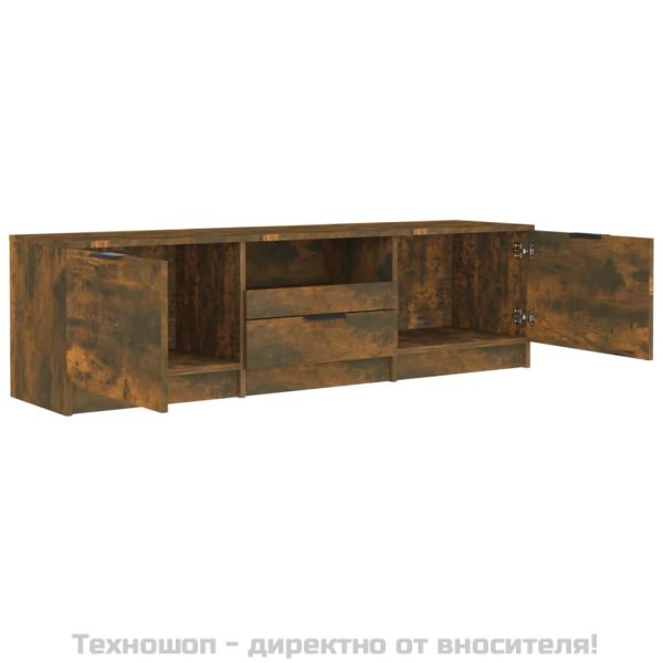 ТB шкаф, опушен дъб, 140x35x40 см, инженерно дърво