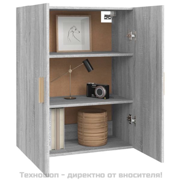 Окачен стенен шкаф, сив сонома, 69,5x34x90 см