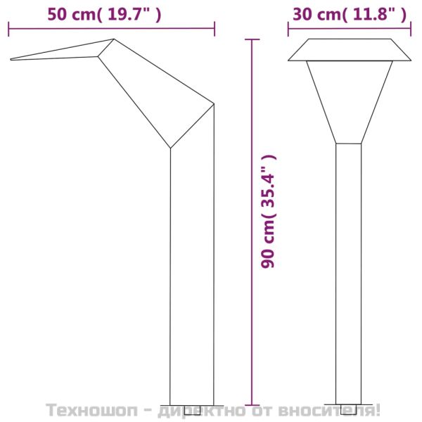 Фонтан за басейни, неръждаема стомана, 50x30x90 см, сребрист