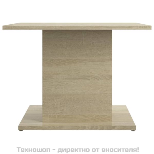 Кафе маса, дъб сонома, 55,5x55,5x40 см, инженерно дърво