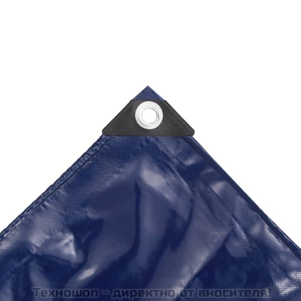 Брезентово платнище, 650 гр/м², 4x6 м, цвят син