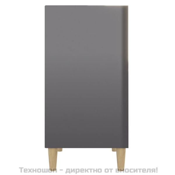 Бюфет, сив гланц, 57x35x70 см, инженерно дърво