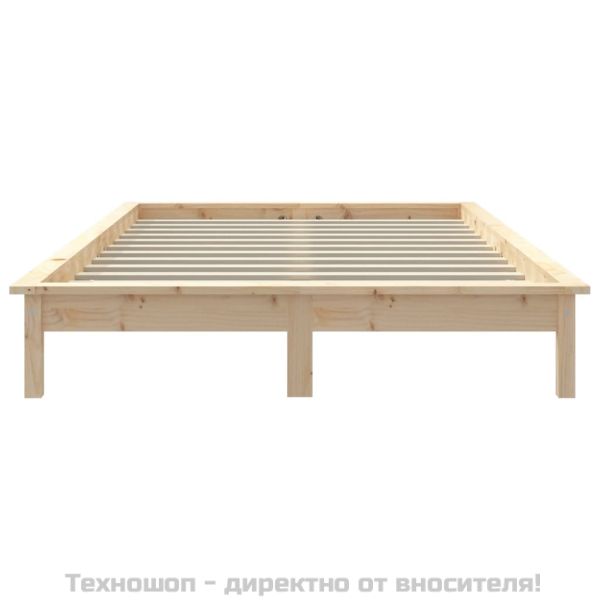 Рамка за легло, 120x200 см, бор масив