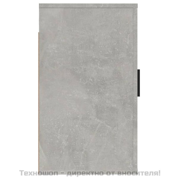 ТВ шкаф за стенен монтаж, бетонно сиво, 40x34,5x60 см